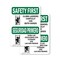 Signmission Safety Culture Sign, 7 in Width, Vinyl Decal, Rectangle, Bilingual OS-2PACK-SF-D-710-L-10755 - alternate 1